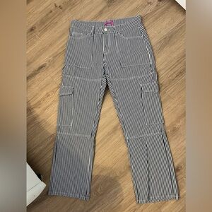 edikted striped out cargo pants